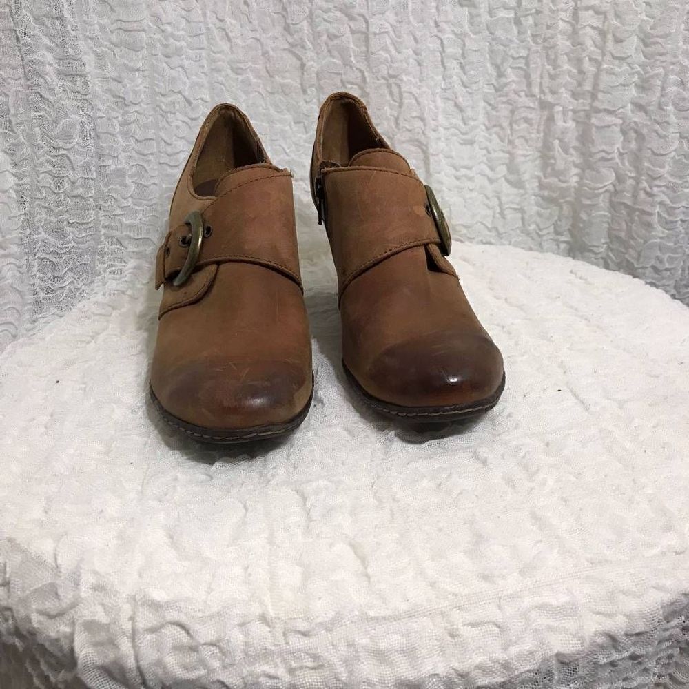 B.O.C Cognac Leather Booties Size 7.5 - Picture 2 of 12